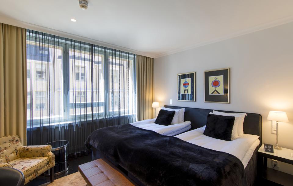 Cozy hotel room in downtown Helsinki